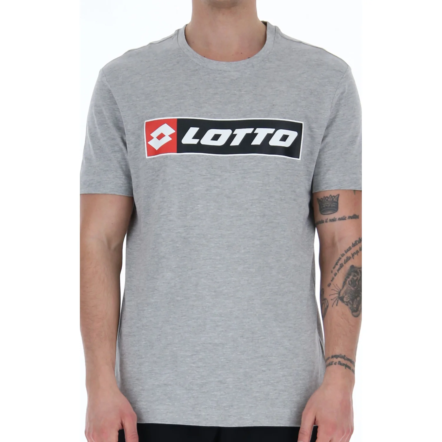 MAGLIETTA TEMPO LIBERO LOGO GRIGIO CHIARO - Image 3